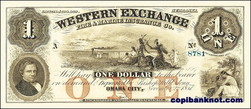 1855 г. Оклахома. 1$