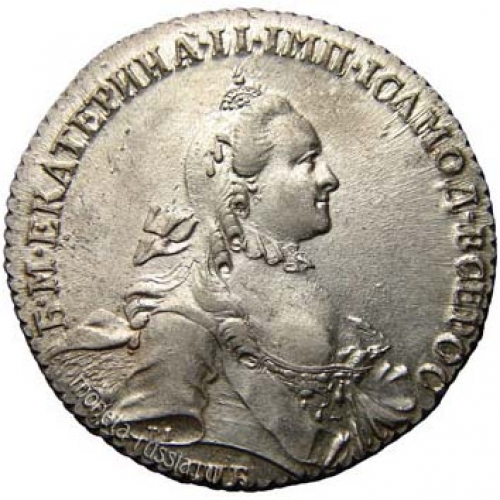 Серебрянный рубль Екатерины II 1764 г. (копия)